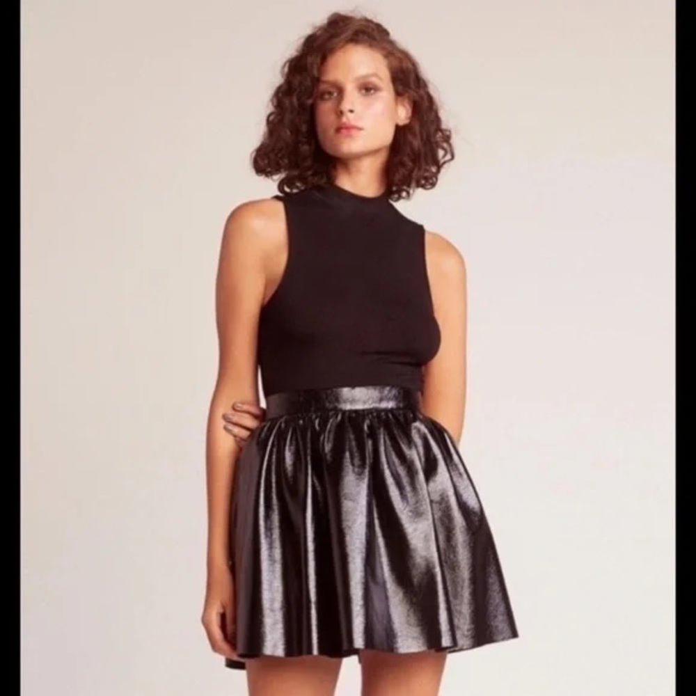 BB Dakota Cary Lane Mini Vinyl Skirt